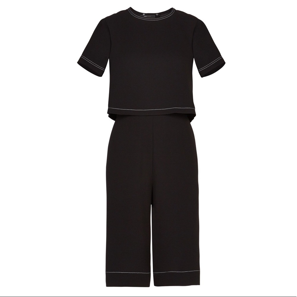 BCBGMAXAZRIA BLACK RICHMOND ROMPER.